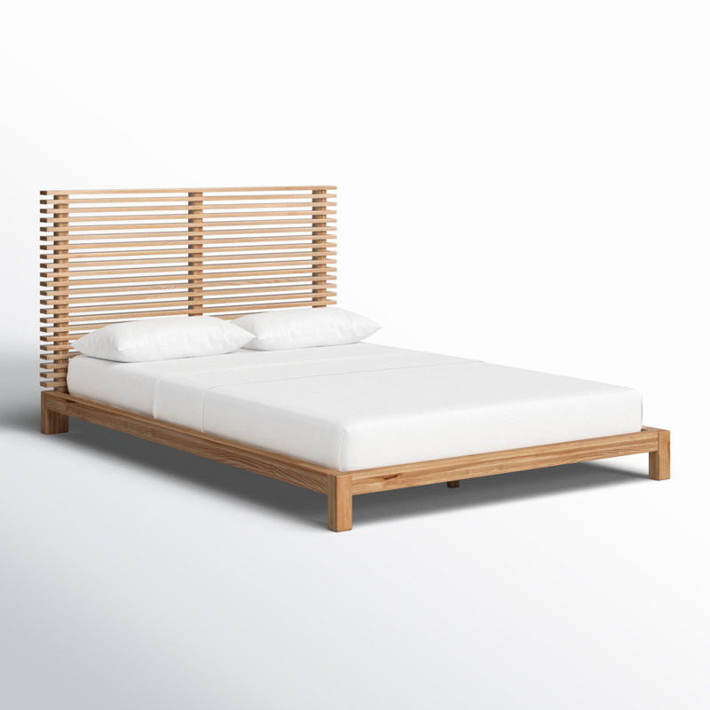 Lit plateforme Finnian, Double, Chêne clair