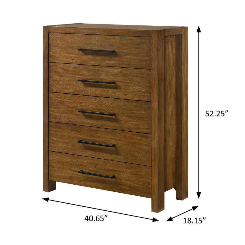 Commode transitionnelle l 40,65 po, brun