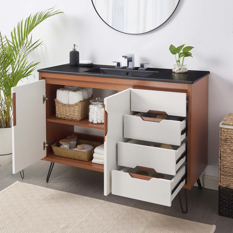 Meuble-lavabo de 48 po Modway Energize, Noir