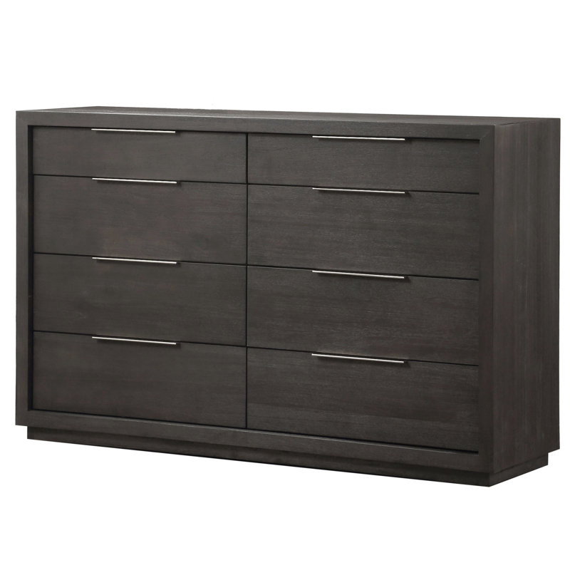 Solid Wood 162.56 cm W Chest of 8 Drawers