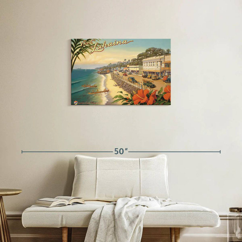Gillard Visit Lahaina, 20" H x 30" W