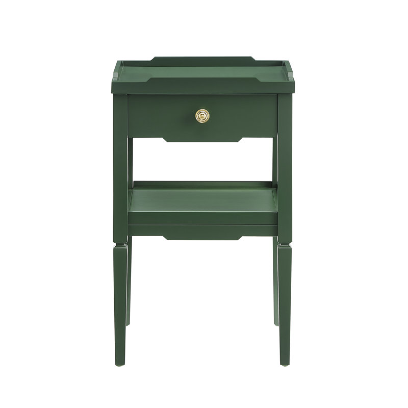 Finchley  1-Drawer Nightstand, Green