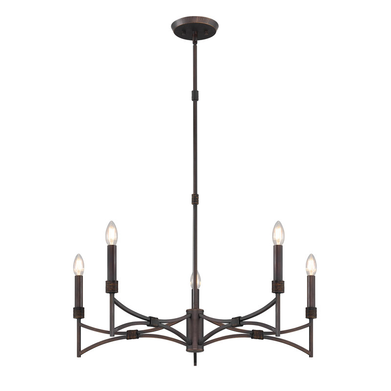 Lustre 5 lumières Savoy House Gardner, 5 lumières, H 5 po x l 30 po x P 30 po