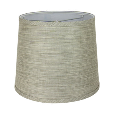 Gray Linen Drum Lamp Shade