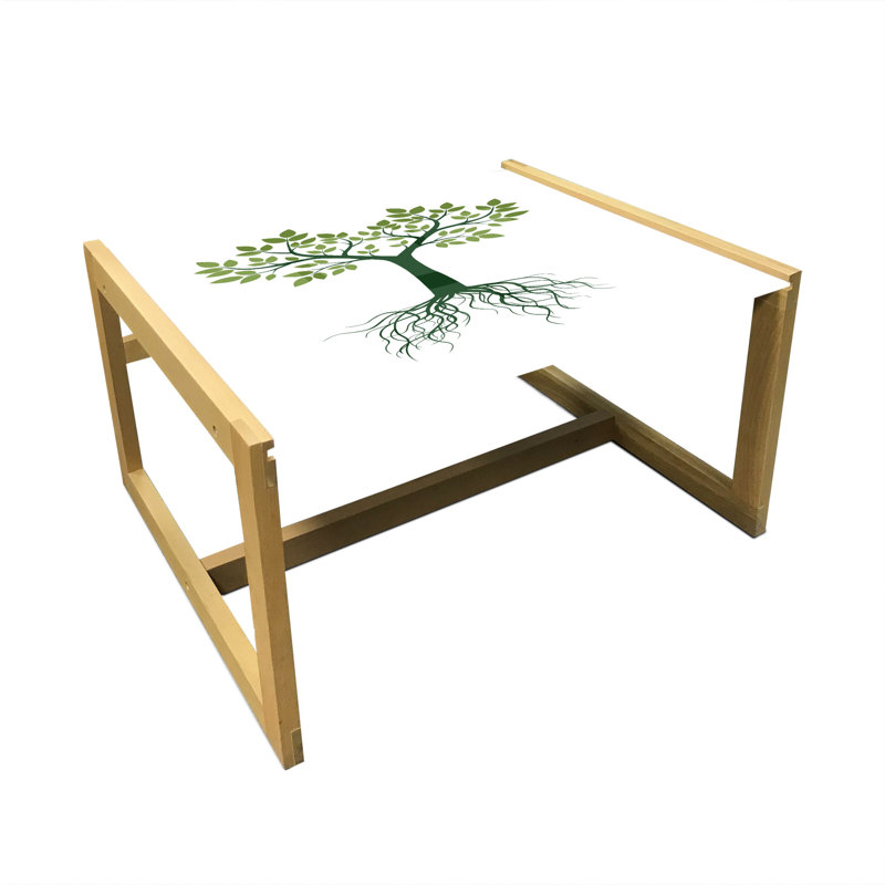 Jabare Trestle Coffee Table, 40cm H x 74cm W x 62cm D