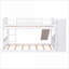 Lit simple superposé simple en pin massif avec tiroirs avec tiroir et sommier à glissière, capacité de 300 lb pour la chambre à coucher