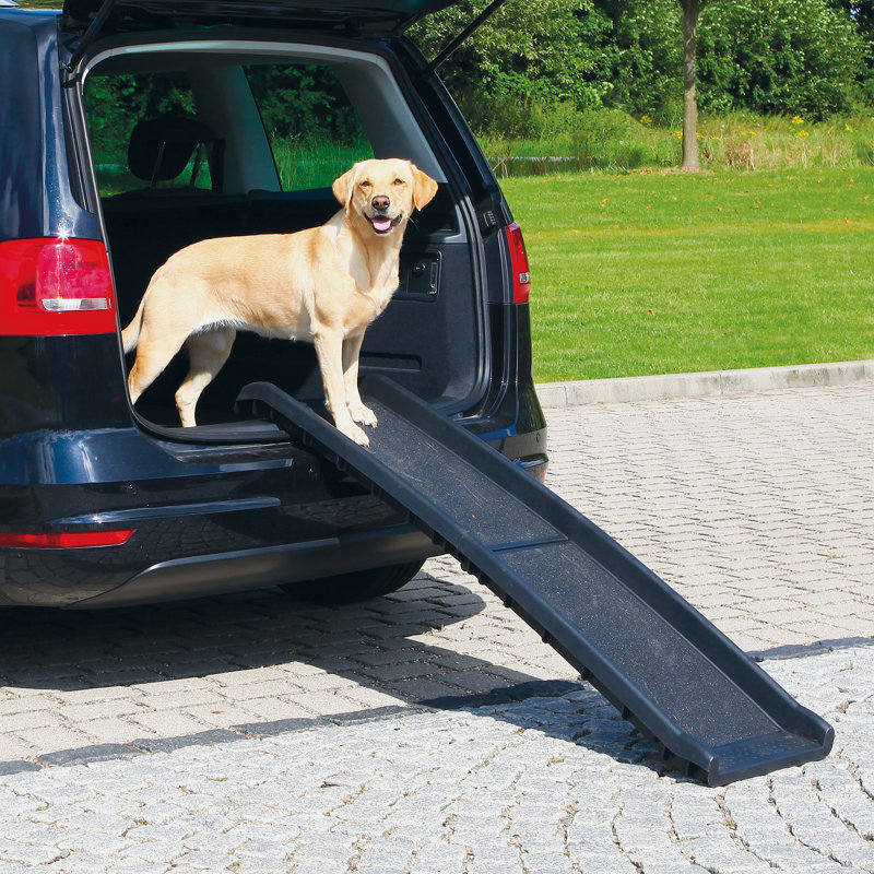 Trixie 62" Black Folding Pet Ramp with Non-Skid Surface