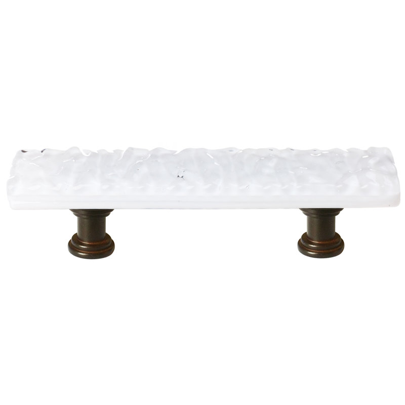 Glacier Bar / Handle Pull, White, Oil Rubbed Bronze