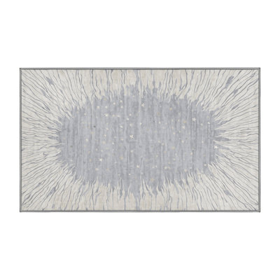 Tapis gris lavable à la machine