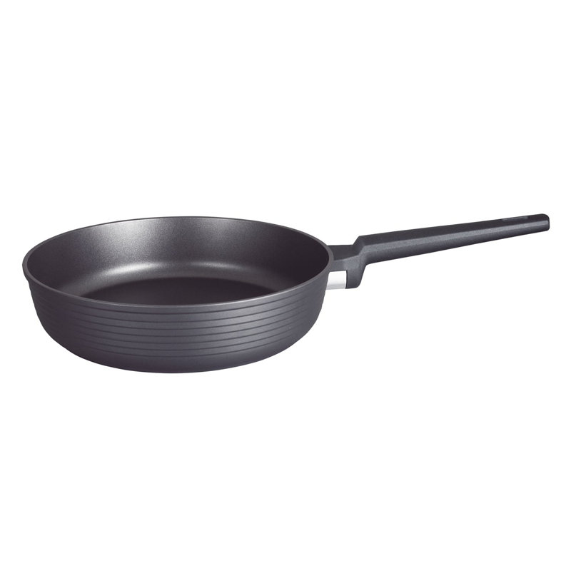 Satin Stripe Design Non-Stick Induction Frying Pan, 24 cm