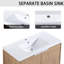 Meuble-lavabo de salle de bain de 84 po avec lavabo et armoire latérale-2041783124