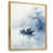 Toile avec cadre flottant or