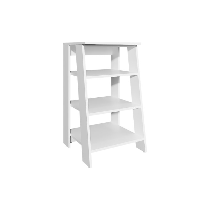 4 Shelf In White, For Bathroom & Living Room 30" Tall Shelf, Open Shelves - White, White