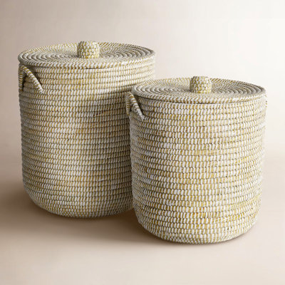 Vira Handwoven Seagrass Storage Basket Set