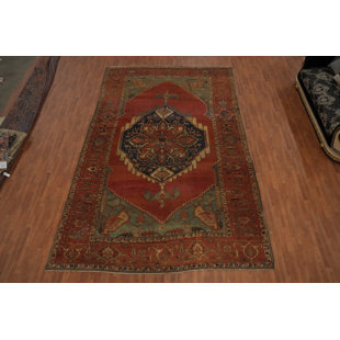 Pre-1900 Vegetable Dye Traditional Large Rug 10x16
