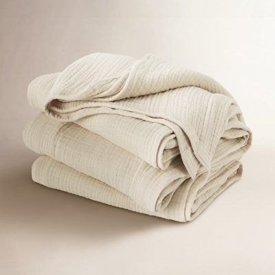 Bedsure Cotton Muslin Throw Blanket