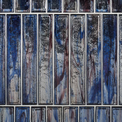 Komorebi 2x12 Brick Polished Glass Subway Tile