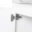 Meuble-lavabo mural avec lavabo en céramique et tablettes ouvertes-129865324-129865326