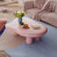 Table basse moderne en forme de nuage avec forme de forme, table de bout d'intérieur irrégulière pour le salon.-843893732