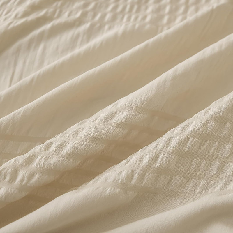 No Pattern Duvet Cover Set, Beige