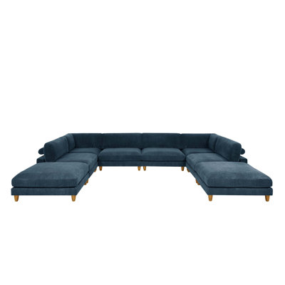 Sturdy Corduroy Modular Sectional with Custom Configuration