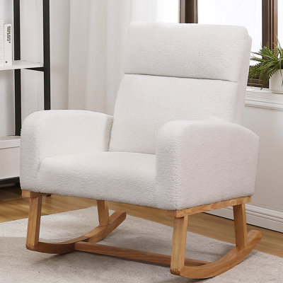 Fauteuil à bascule en bois massif