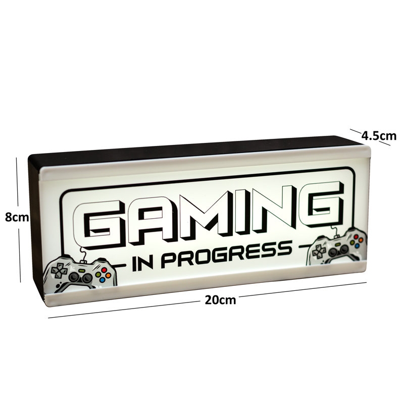 Light Up Room Sign Gaming In Progress