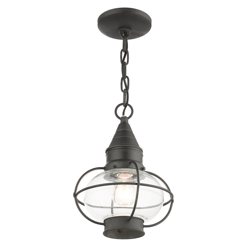 Rodolfo Outdoor Hanging Lantern, Charcoal