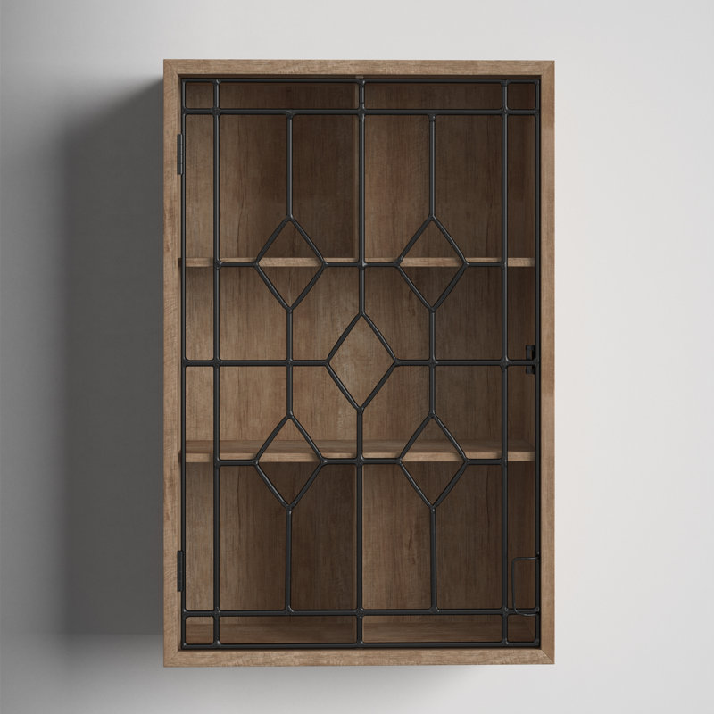 Luca 5 Piece Cube Shelf, Rustic Brown