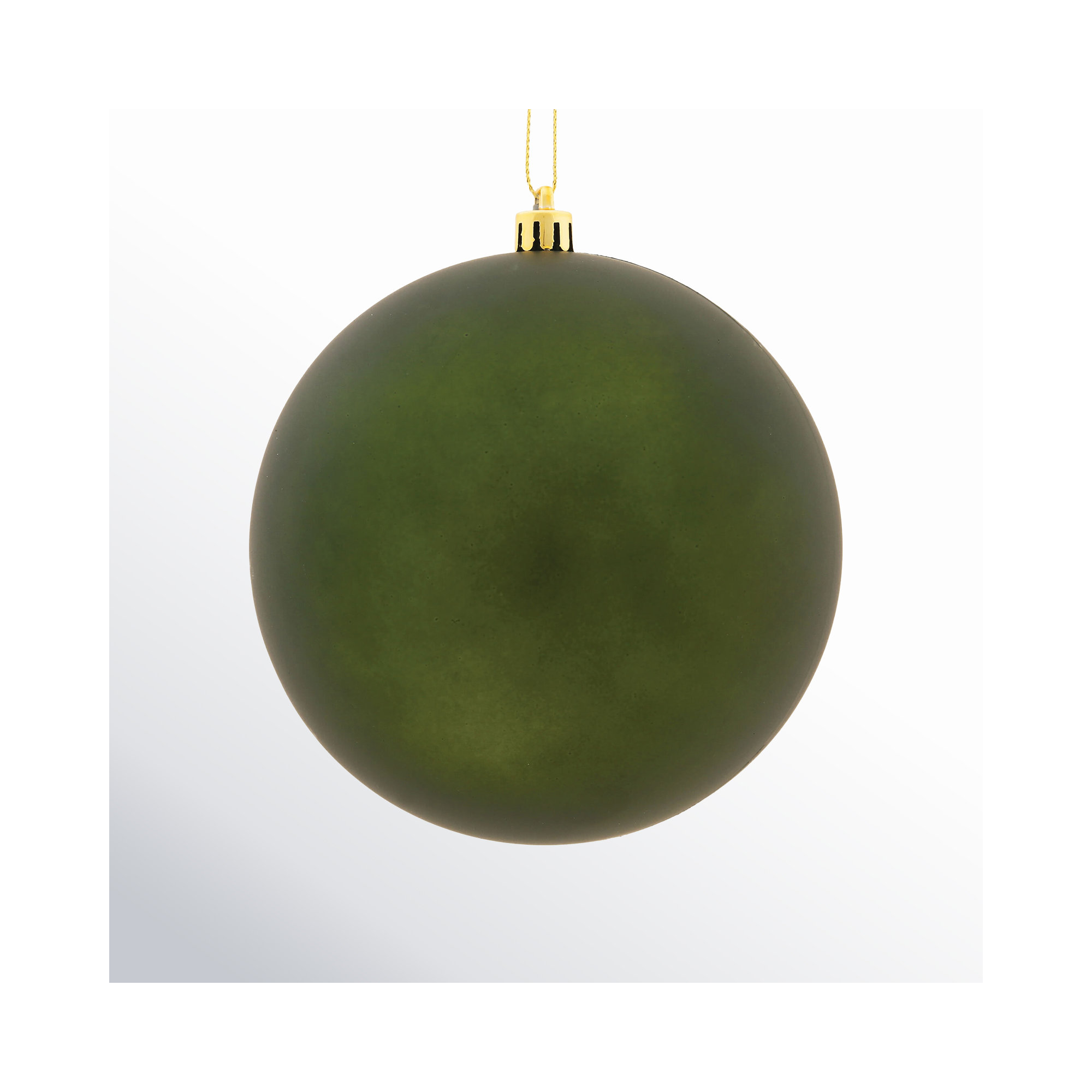 Holiday Décor Ball Ornament, Moss Green Matte, 2.75" H x 2.75" W x 2.75" D