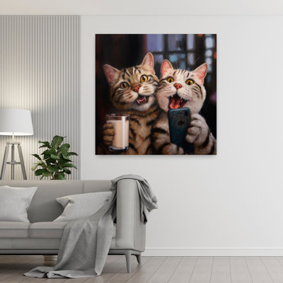 Happy Hour, art urbain contemporain avec chat