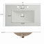 Meuble-lavabo moderne 30 po avec lavabo en céramique, meuble-lavabo minimaliste rétro, portes à poignée libre 45 degrés, meuble-lavabo à rayures verticales avec grand espace de rangement, naturel
