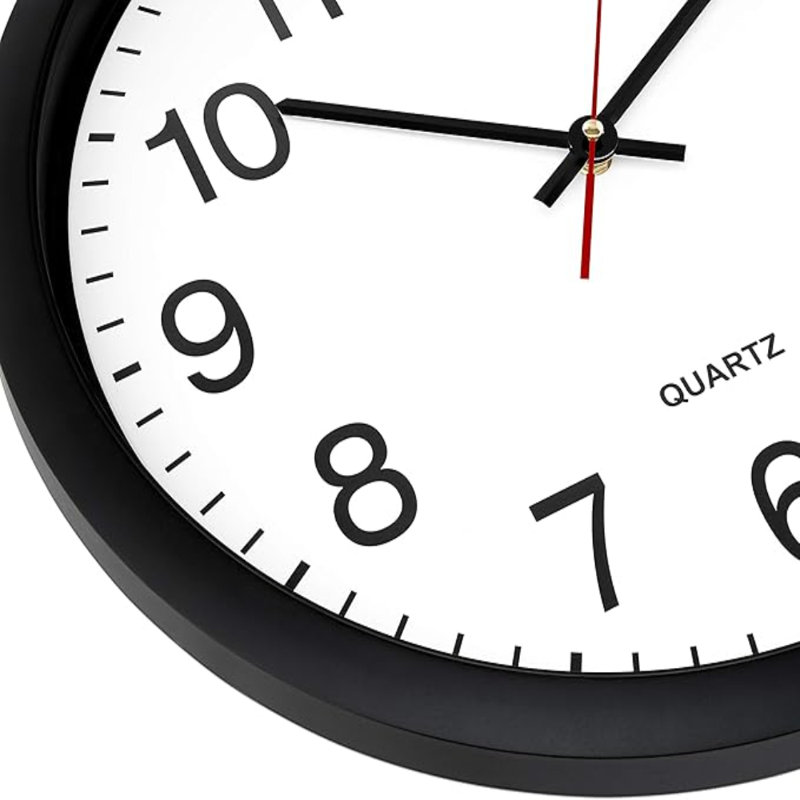 Horloge murale noire Bernhard Products