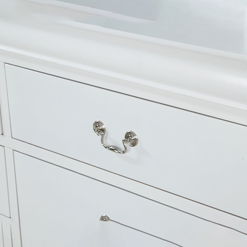 Commode de style contemporain à 5 tiroirs 1 pièce Louis Philip