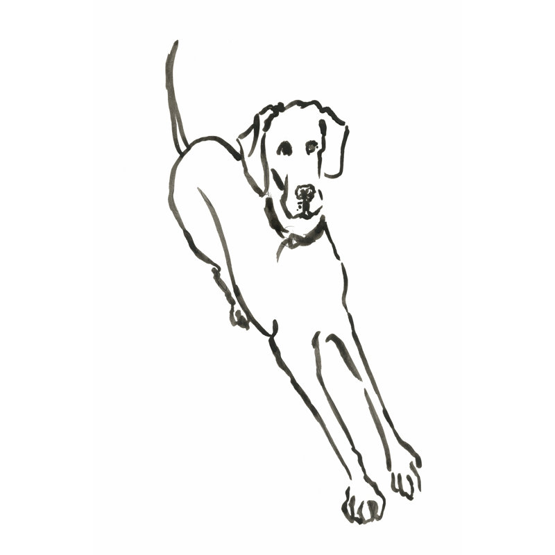 The Dog II by Vanessa Binder - Painting Print, 122 cm H x 81 cm W, Wrapped Canvas