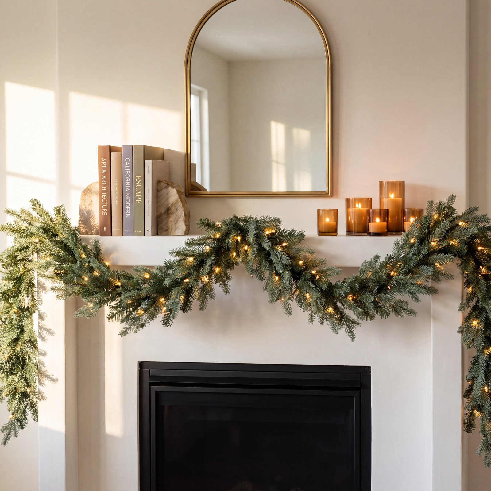 72" Pre-Lit Spruce Christmas Garland