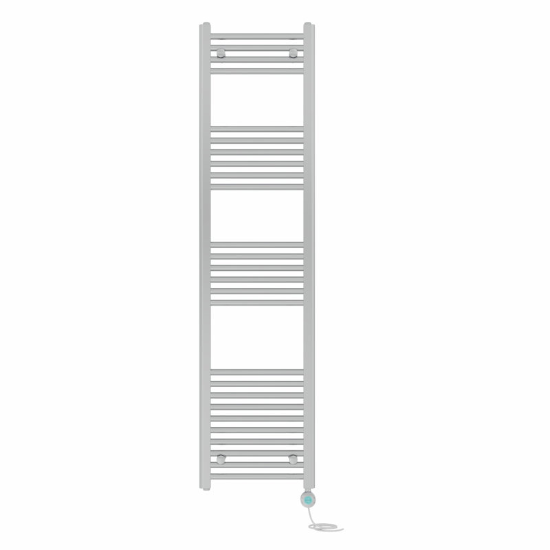 Fabiola Straight Towel Rail Heated Towel Rails, 160cm H x 40cm W x 3cm D, Chrome