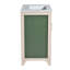 Ensemble de meuble-lavabo 30 po avec lavabo en céramique, meuble de rangement moderne avec cadre réglable en bois massif