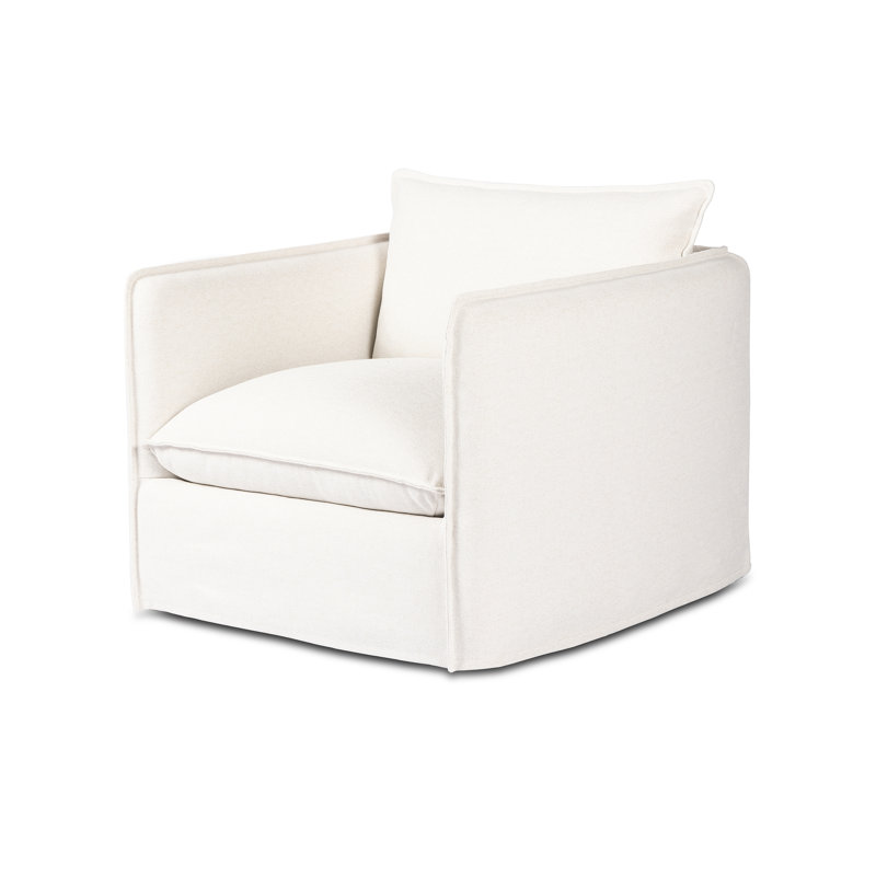 Andre Swivel Armchair, Alessi Linen Polypropylene/Olefin