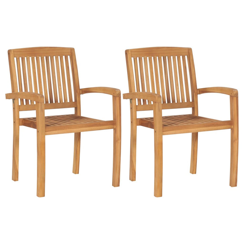West Boylston Teak Patio Chair with Cushions, Green