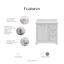 Derby 36" Carrara White Marble Countertop Bath Vanity with Faucet-1761466677-1761466676
