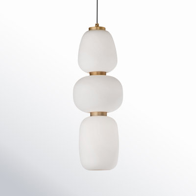Kace 1 - Light Black/Gold LED Unique/Statement Pendant