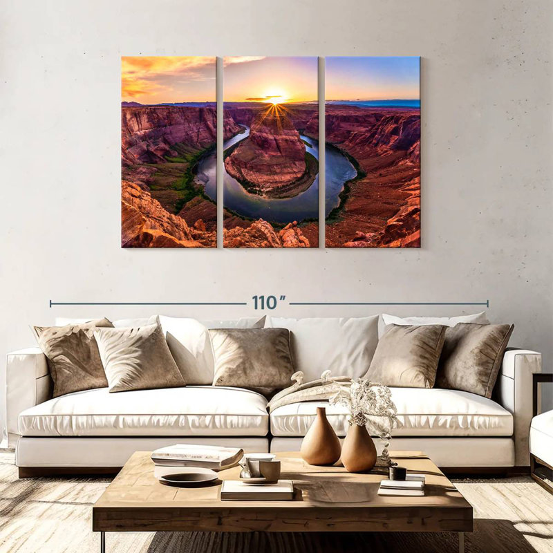 Alvord Sunrise At Horseshoe Bend, H 48 po x l 74 po