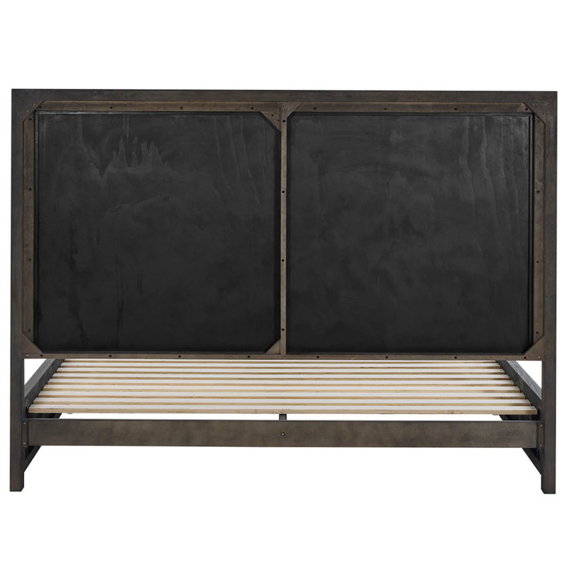 Modern Bed, Queen, Brown