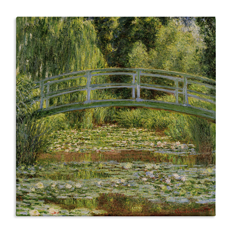 «The Water Lily Pond Monet Classic» par Claude Monet - reproduction d'art, H 30 po x l 30 po