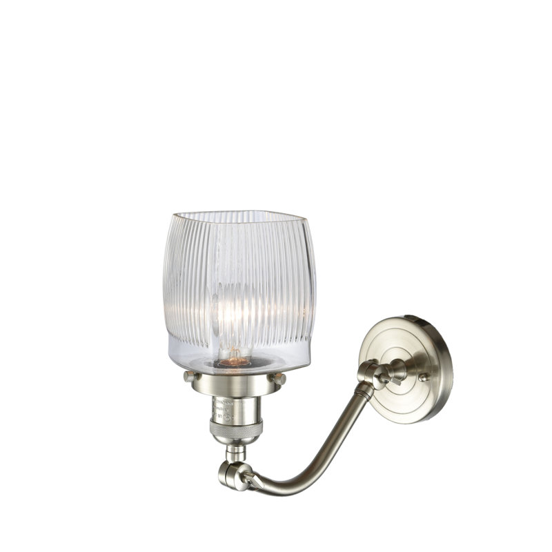 Appliquee à bras 1 lumière à intensité réglable Mireya, Nickel satiné brossé