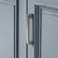 Îlot de cuisine mobile de style ferme moderne de 65 pouces avec abattant, armoire à poubelle inclinable et prise électrique-381603187