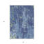 Tapis extérieur lavable abstrait bleu marine et bleu denim 3 pi x 5 pi
