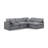 Itala Velvet L-Shaped Sectional Reversible-99044674