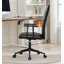 Chaise de bureau pivotante en similicuir avec accoudoirs-2075123047